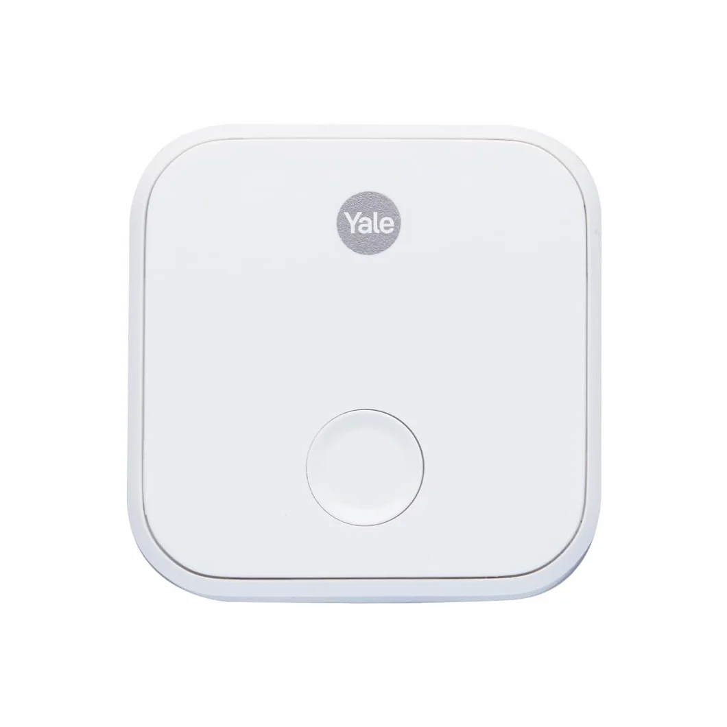 Yale 05/402100/WH ConnectX Wi-Fi Bridge akcesorium zdalny dostęp integracja z asystentami głosowymi dla ekosystemu Yale połącz do 4 urządzeń w zasięgu Bluetooth ok. 10 m