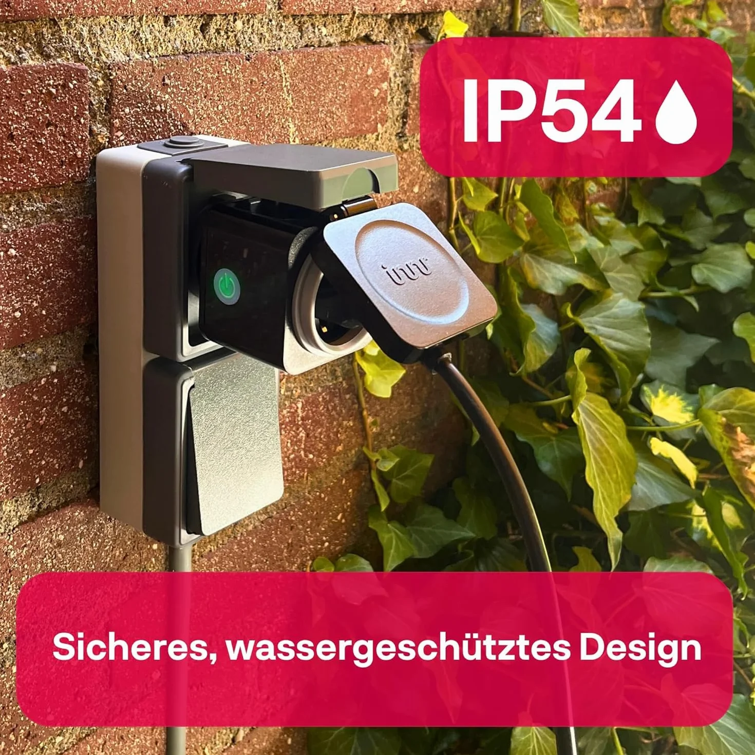 Innr Inteligentne Gniazdko Zewnętrzne Zigbee, Kompatybilne z Hue* i Alexą, Smart Plug do Użytku na Zewnątrz, Repeater Zigbee, Wodoodporne IP54-1 Sztuka