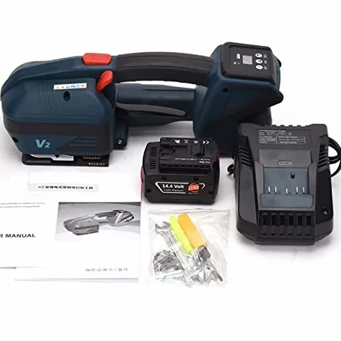 Elektryczna maszyna do spinania PP PET z ekranem LCD, bateria 4000 mAh