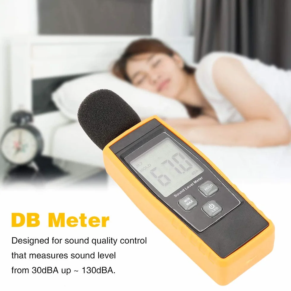 Akozon GM1359 cyfrowy miernik poziomu dźwięku LCD decybeli DB tester hałasu