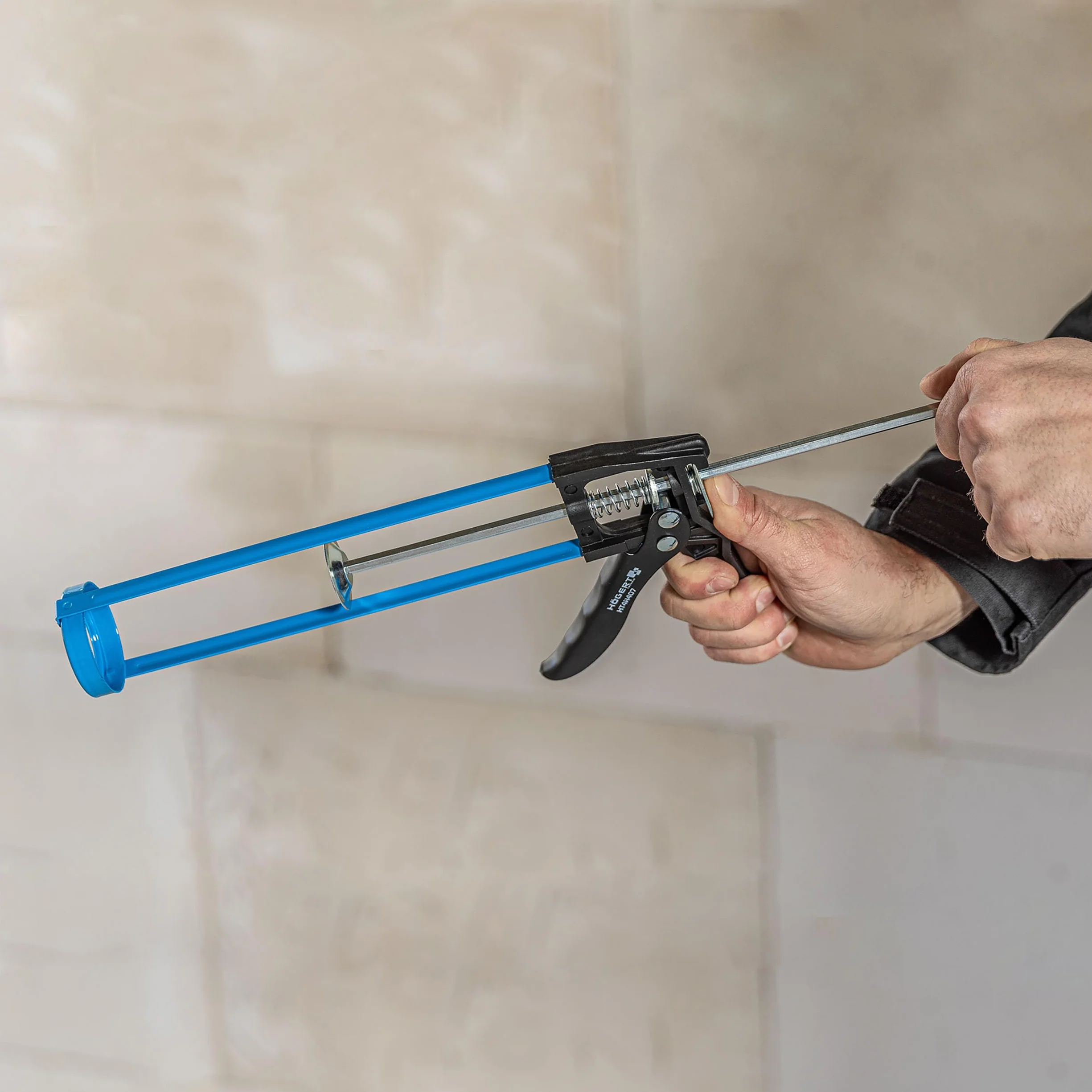 HÖGERT TECHNIK Pistolet do wyciskania nabojów 310 ml, prasa do wkładu silikonowego, akrylu i uszczelniaczy