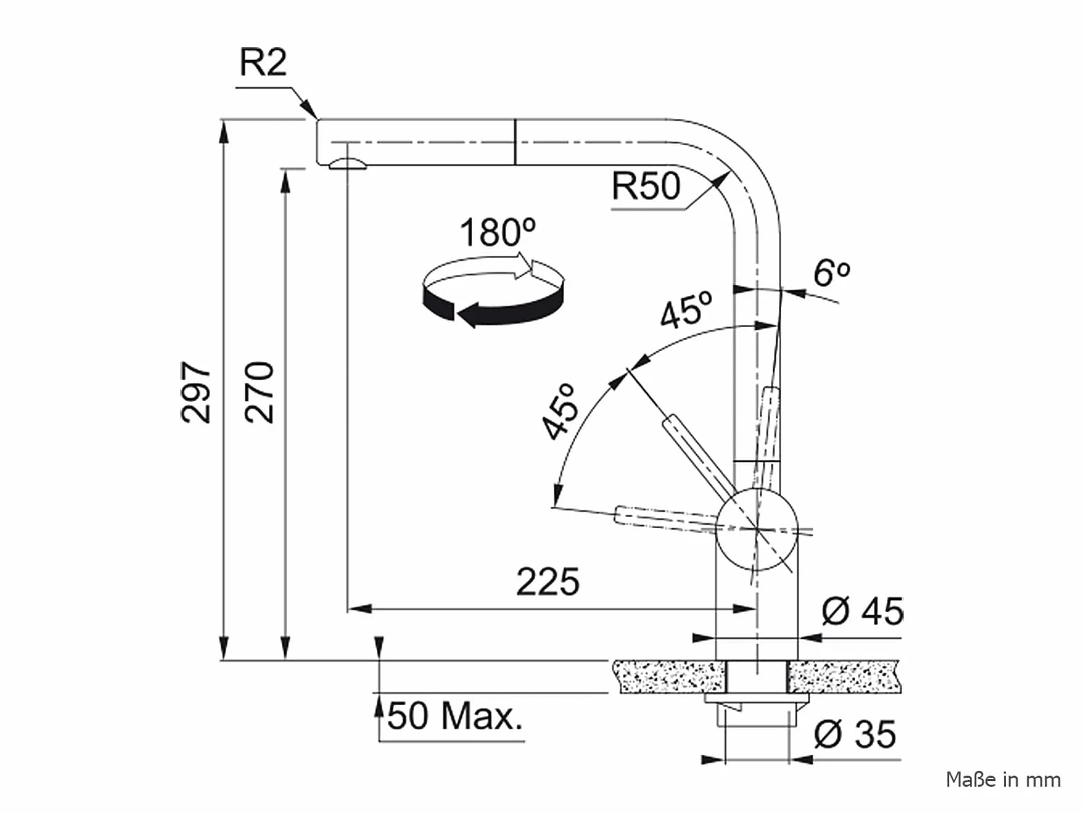 FRANKE Atlas Neo M pull-out armatura zlewozmywakowa złota