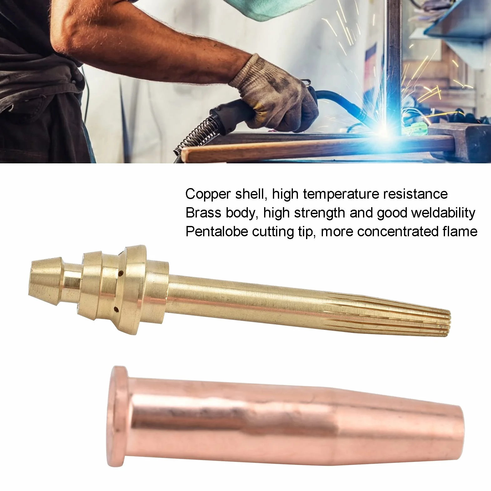 Końcówki Palnika do Cięcia Tlenem Propanu Dysza Gazowa Izobaryczna 0.9mm 1.2mm 1.5mm 3 Szt.