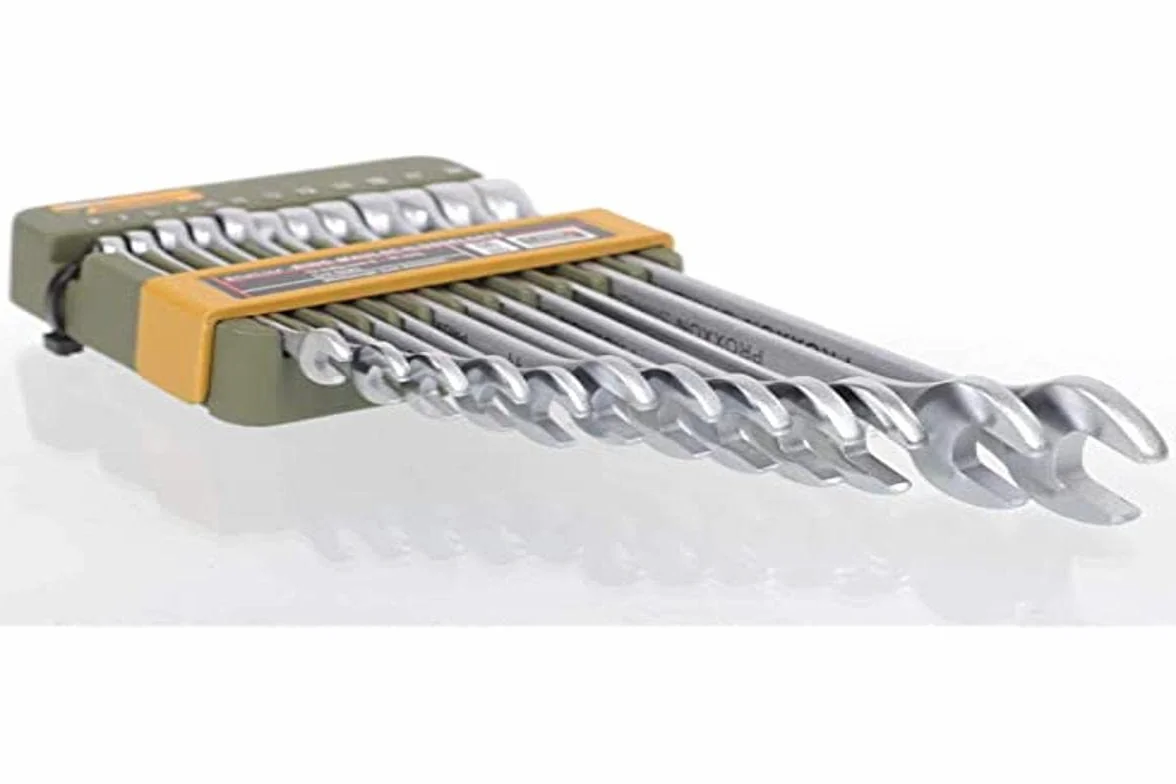 Proxxon 23820 Zestaw Kluczy Płasko-Oczkowych 6-19mm 12-Częściowy Srebrny