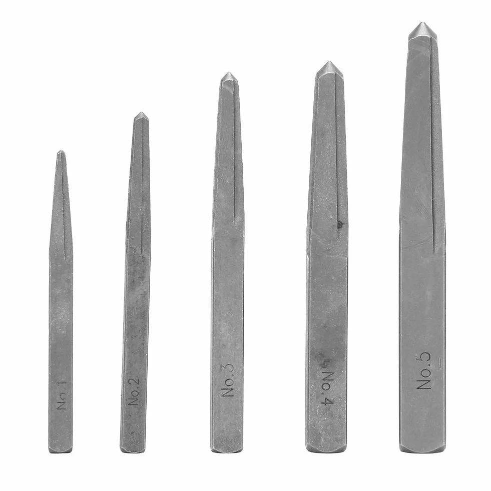 Screw Extractor 5 sztuk Broken Bolt Easy Out Removal Tool Square Type
