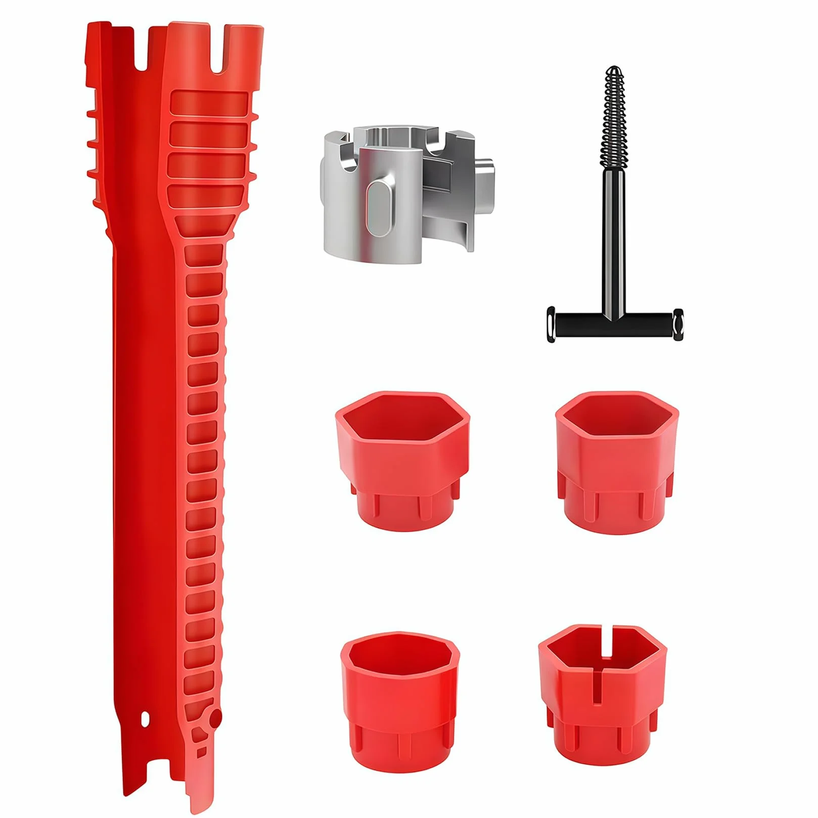 Zestaw kluczy hydraulicznych 12 w 1, wielofunkcyjny klucz do zlewu i kranu z ergonomicznym antypoślizgowym uchwytem