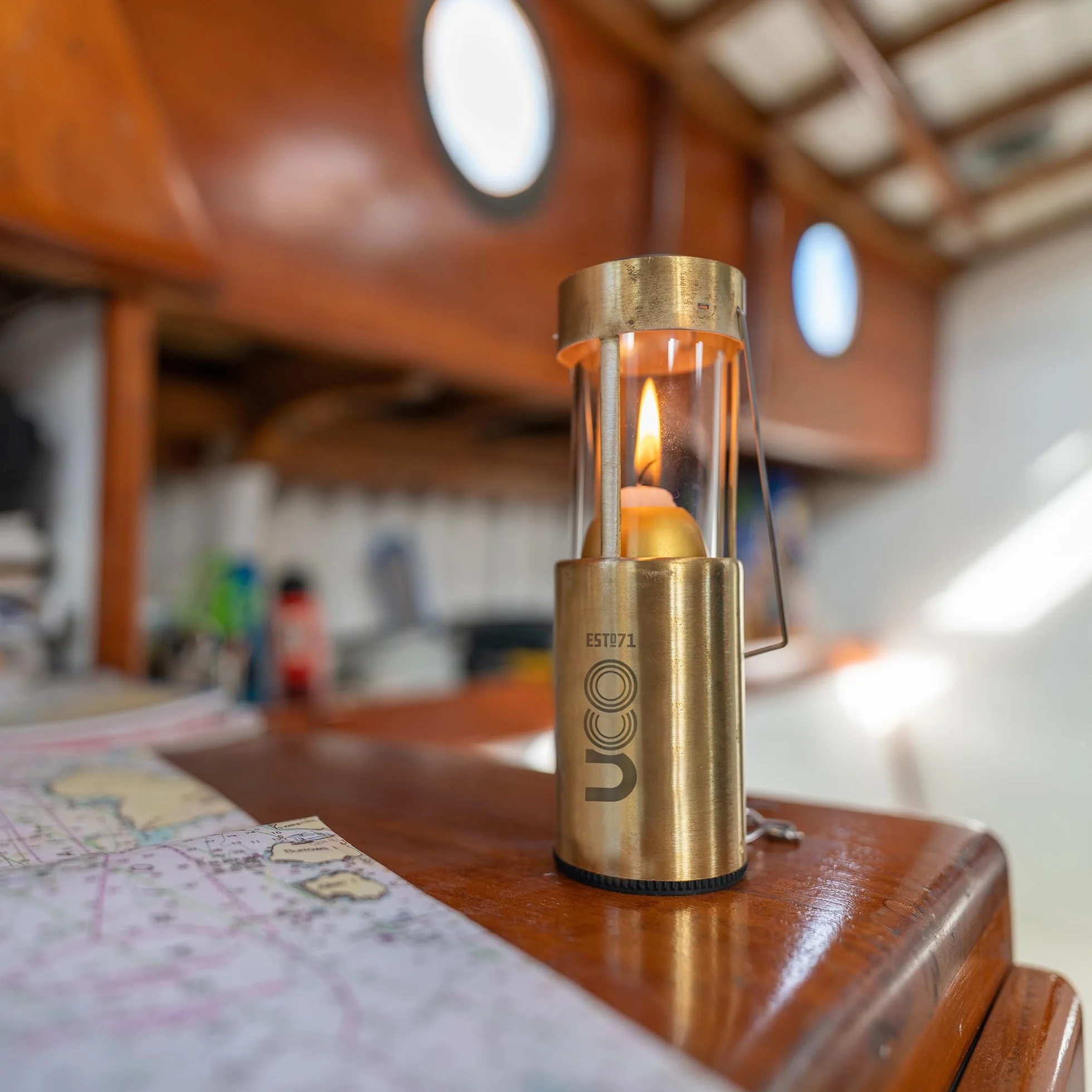 Brass Candle Lantern 6.5 Inches
