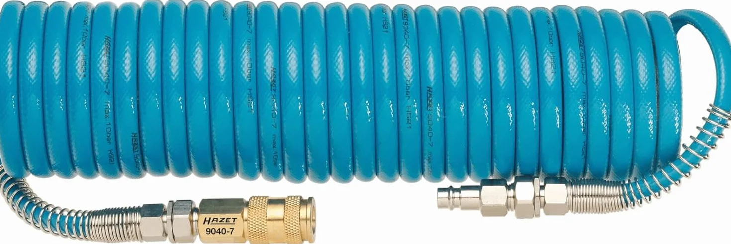 HAZET 9040-7 wąż poliuretanowy 7,62 m gwint 12,91 mm ciśnienie 10 bar do sprężonego powietrza