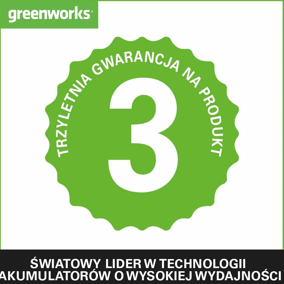 Greenworks G40WL Akumulatorowa Lampa Robocza Hybrydowa AC/DC 2000 Lumenów 2 Ustawienia Jasności