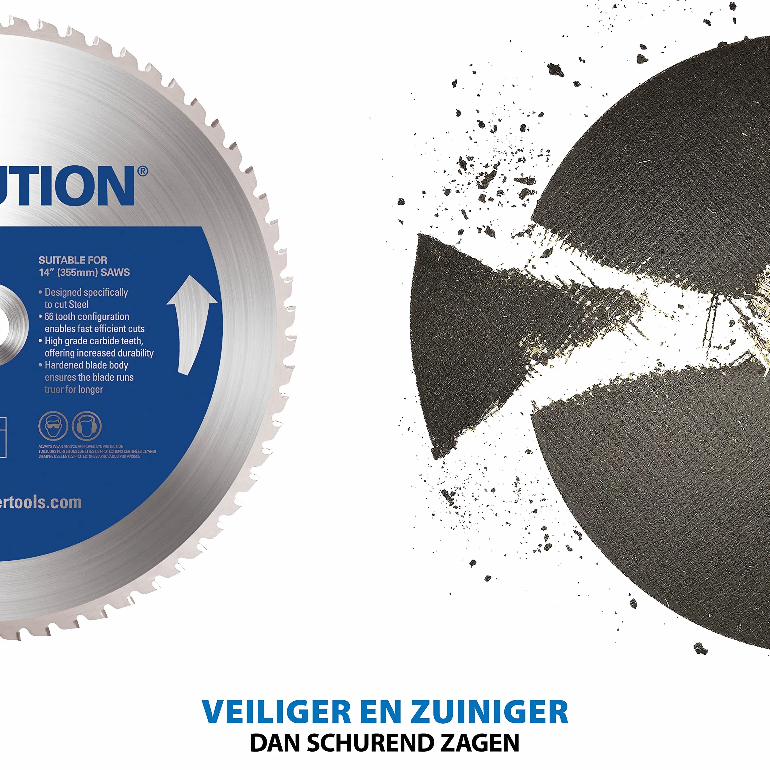 Evolution Power Tools S355CPS Przecinarka do cięcia metalu 355 mm TCT