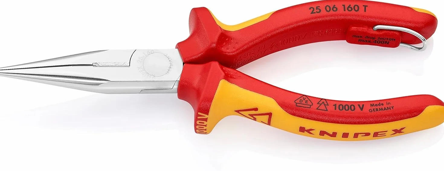 KNIPEX Szczypce tnące półokrągłe izolowane VDE 160 mm 25 06 160 T BK