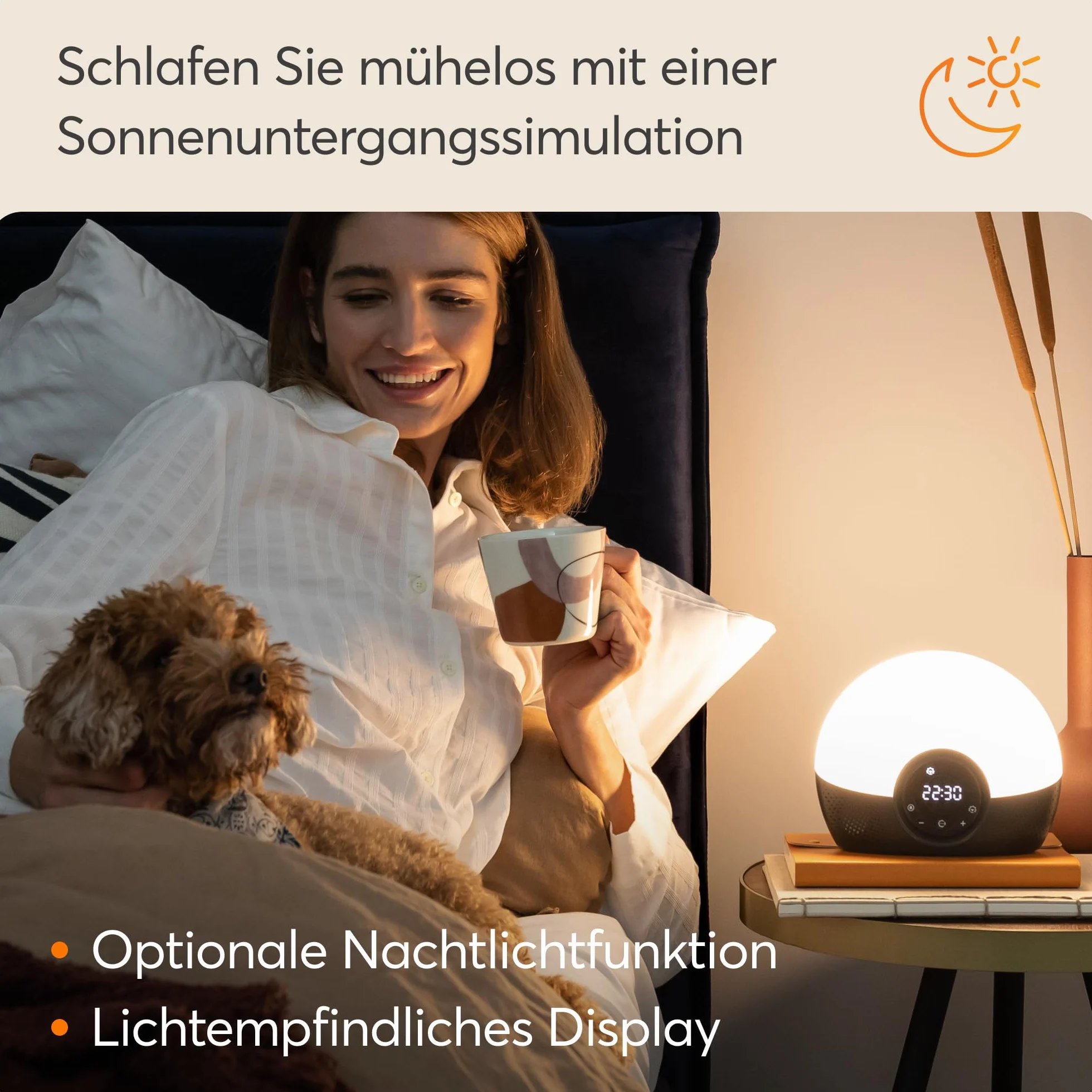 Lumie Bodyclock Glow 150 Lampka Budząca z Symulacją Zachodu Słońca
