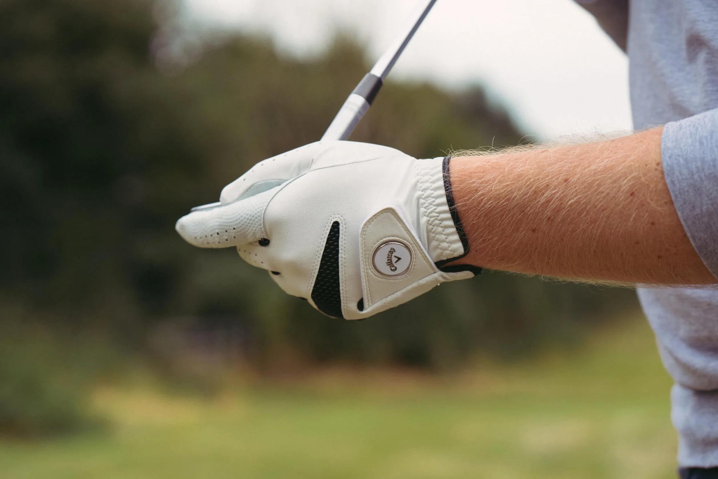 Callaway Golf Syntech męska rękawica golfowa 2025 - lewa ręka dla praworęcznego golfisty, L, biała