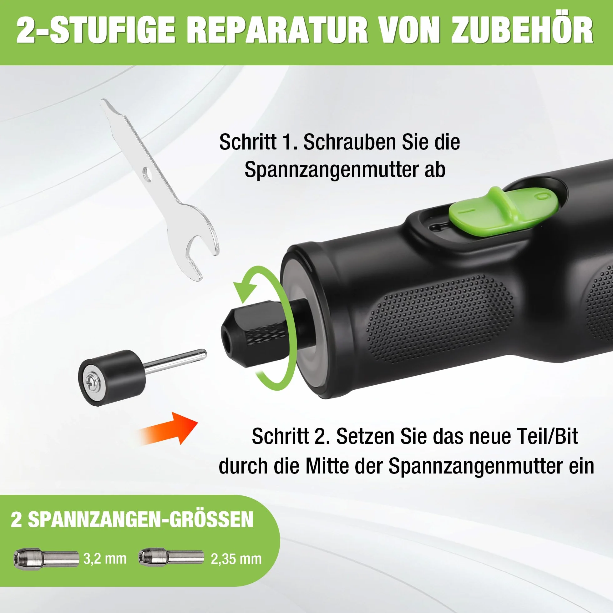 WORKPRO Zestaw szlifierek elektrycznych 7,2 V