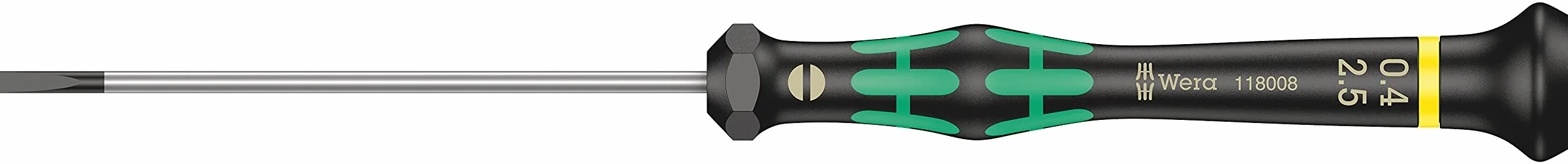 Wera Wkrętak 0,40 x 2,5 x 80 mm Czarny