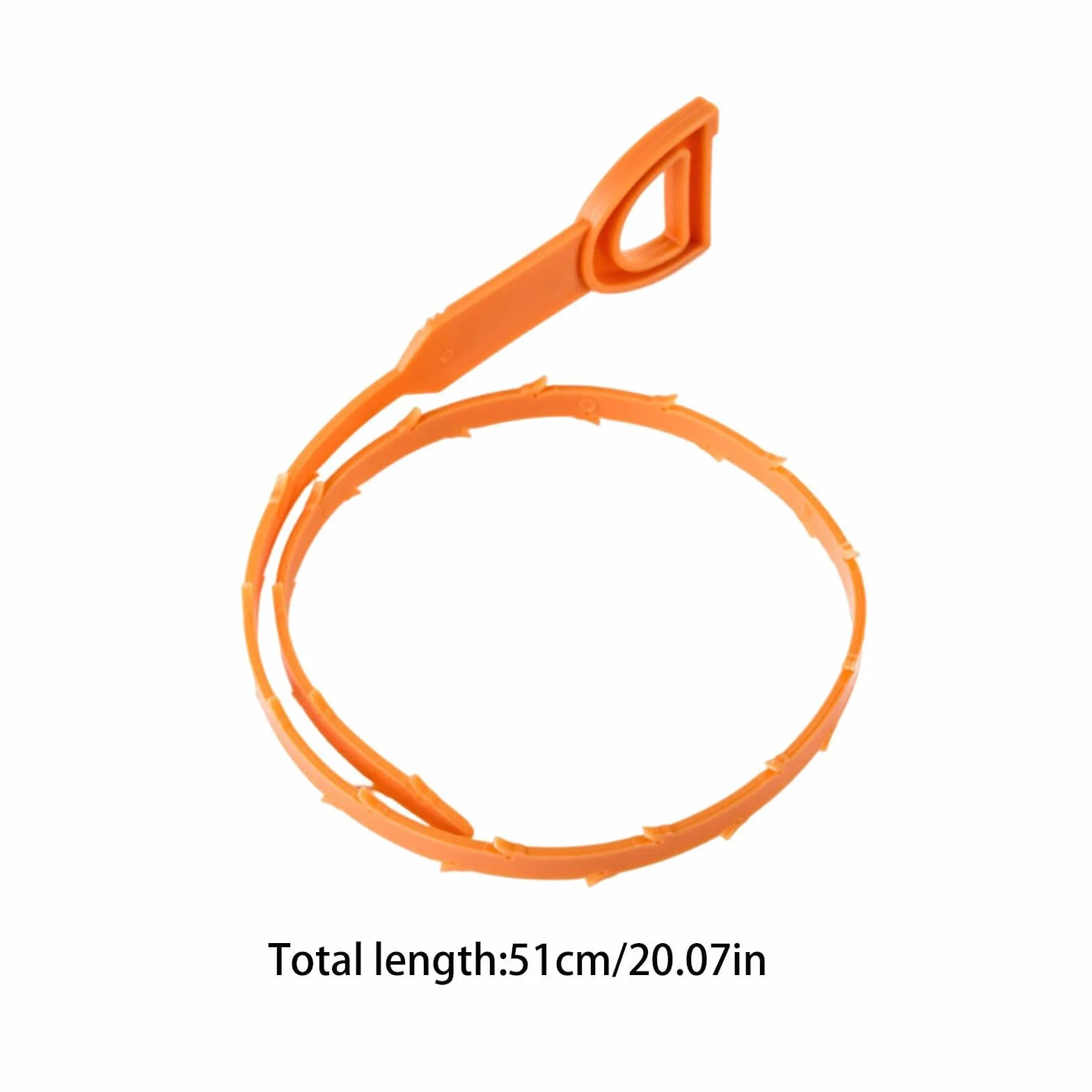 Hair Drain Remover Tool - 21 Inch Clog Snake | Flexible Hair and Debris Unblocker for Kitchen Bathroom Tub Toilet Sewer, Robust Drain Cleaning Tool for Home Plumbing, 51x5.5x0.5cm