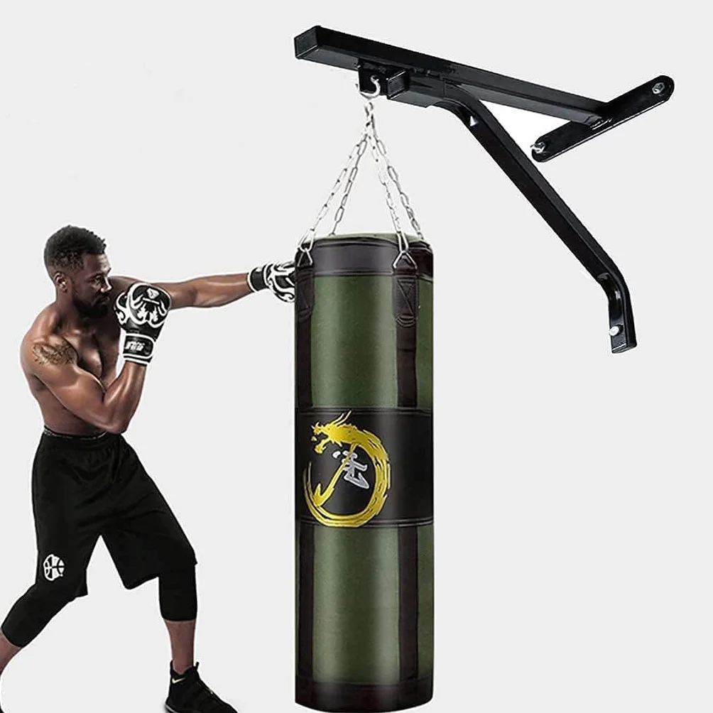 Stojak do ciężkich toreb, ciężka torba zamontowana na ścianie, wytrzymały uchwyt na worek bokserski uchwyt do boksu, MMA domowy garaż trening siłownia kardio fitness