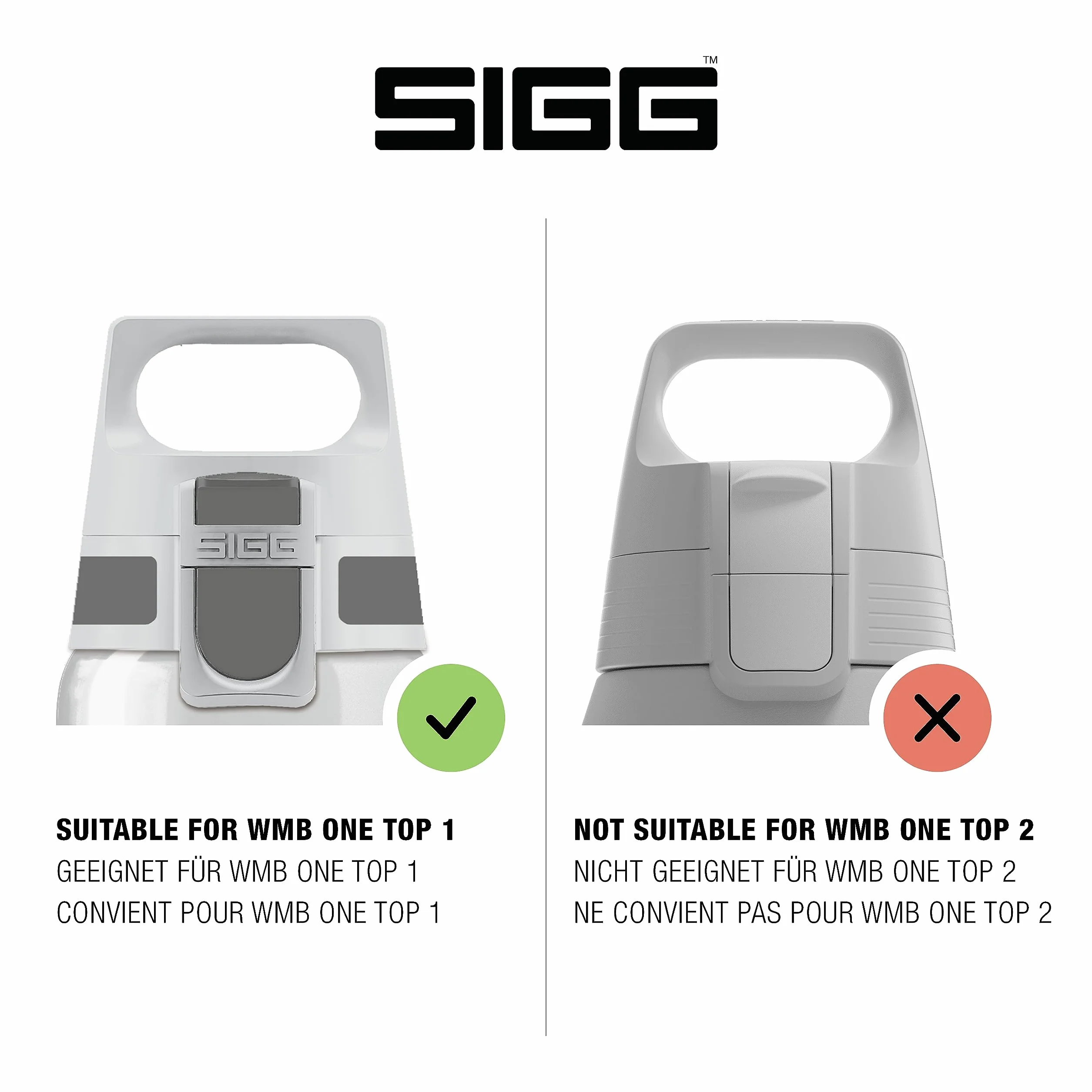 Sigg Uniseks, Dla Dorosłych Wmb One 8634 Zestaw Uszczelek, Biały, S