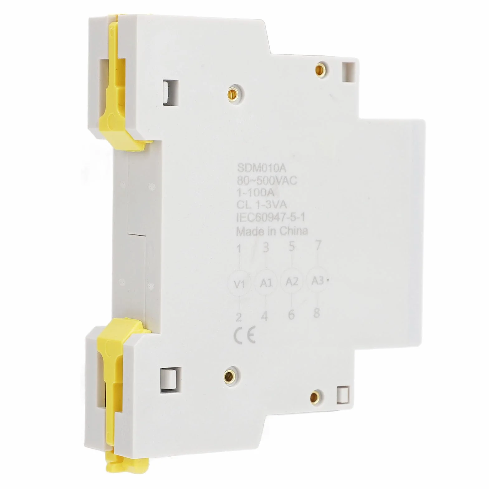 3-fazowy Amperomierz Cyfrowy LED Na szynę DIN AC80-500V 1-100A