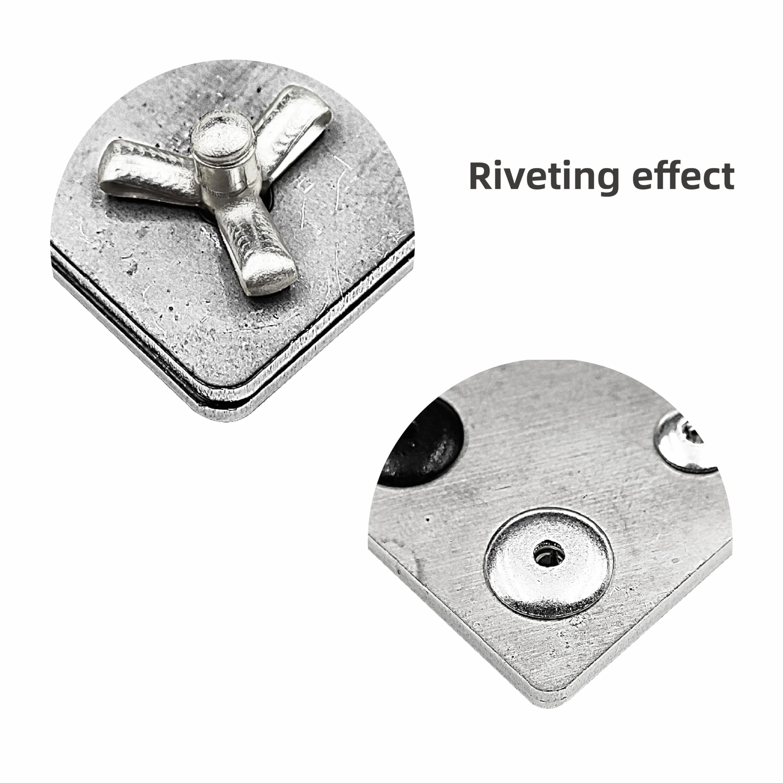 Nity aluminiowe z potrójnym rozprężnikiem Zestaw Ø4,8x20x16mm 50 sztuk srebrny
