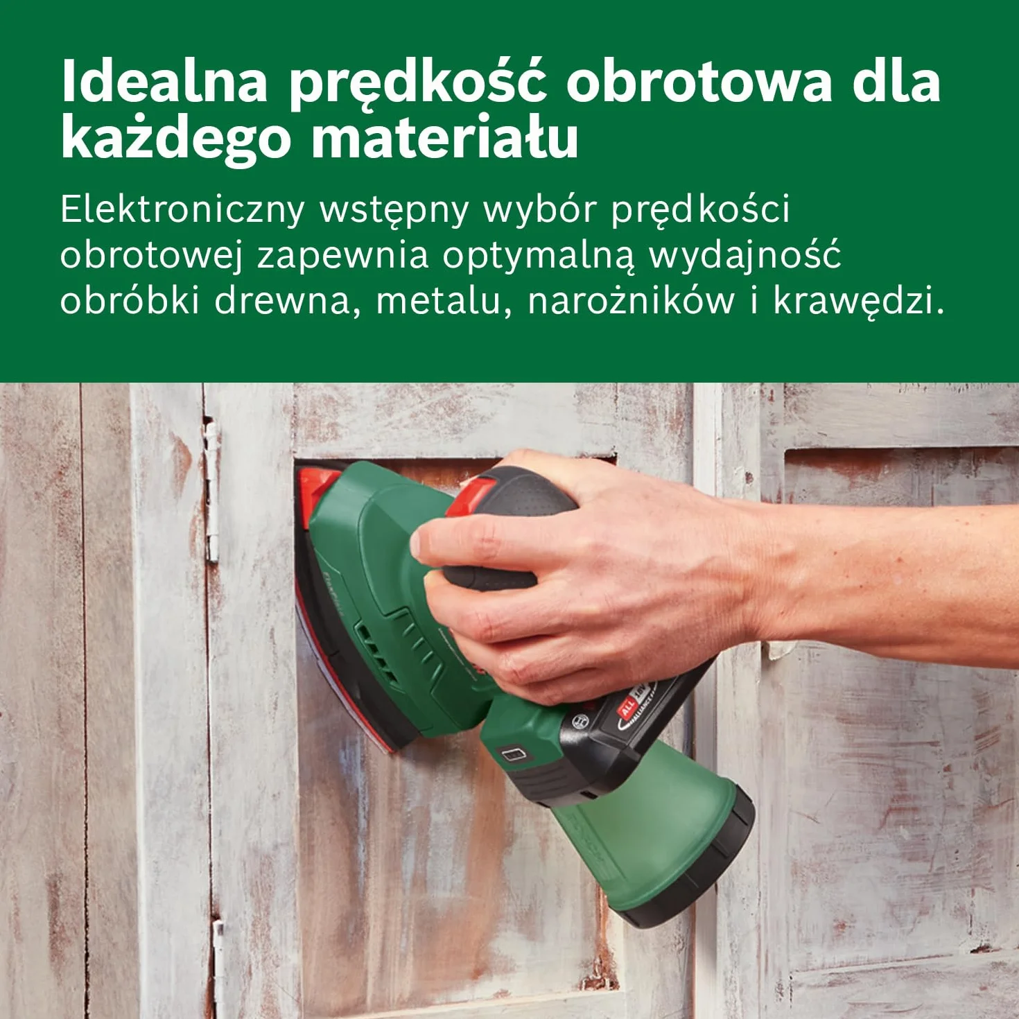 Bosch UniversalSander 18V-10 akumulatorowa szlifierka 18V system do drewna