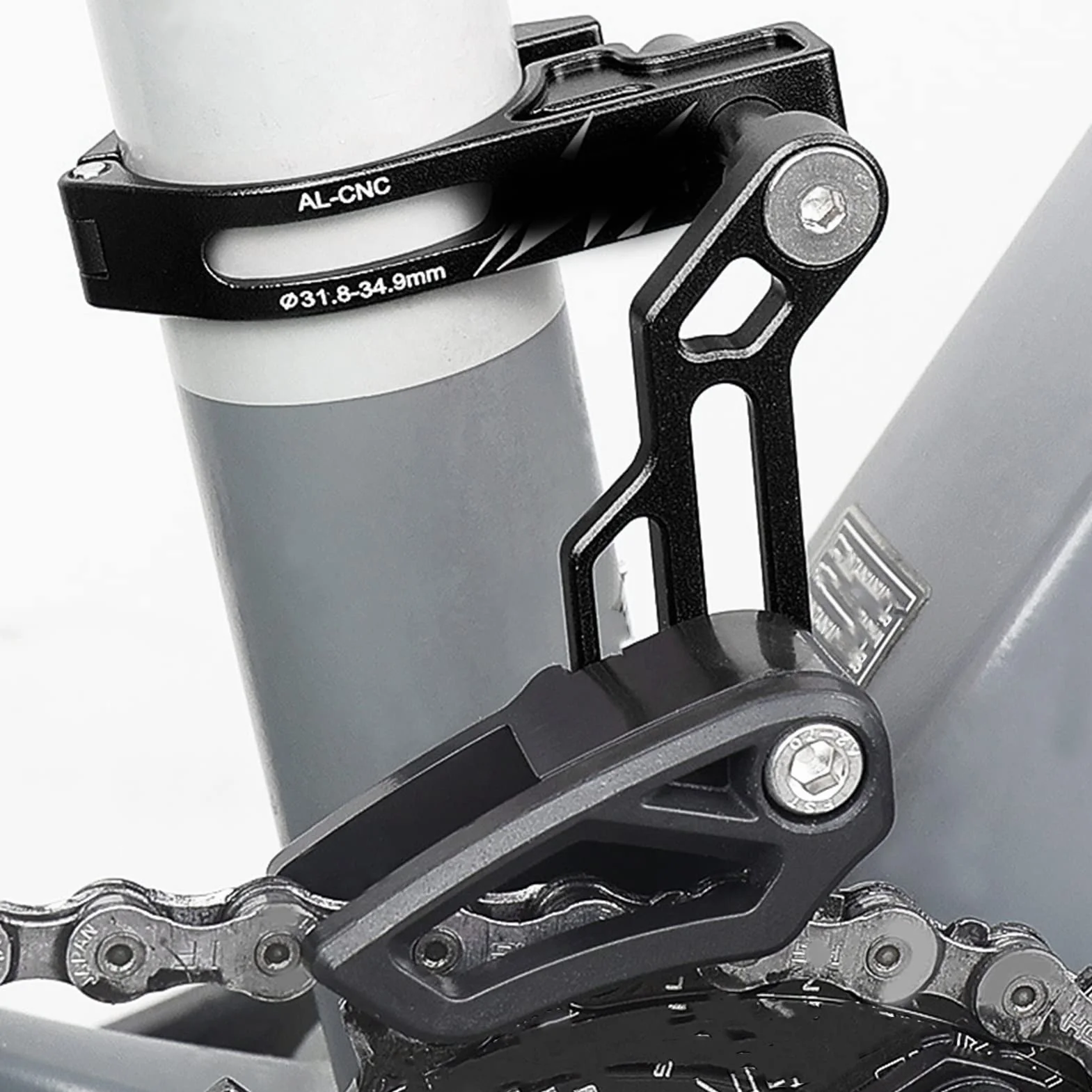 Prowadnica łańcucha Rowerowego, łańcuch Rowerowy ze Stopu Aluminium Drop Catcher Osłona Tarczy łańcuchowej Osłona Prowadnicy łańcucha Rowerowego