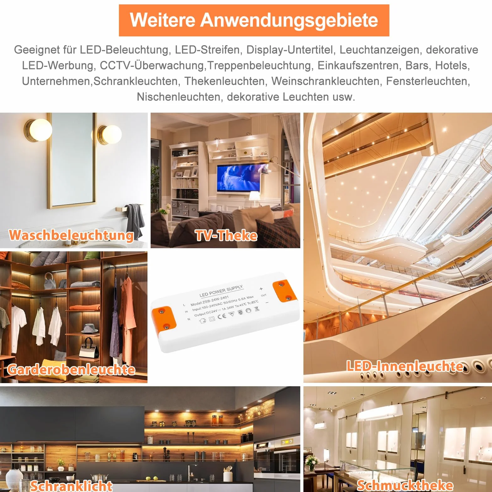 Sterownik LED 24 V 24 W 1A Zasilacz Stały do G4 GU5.3 MR11 MR16 LED Strips