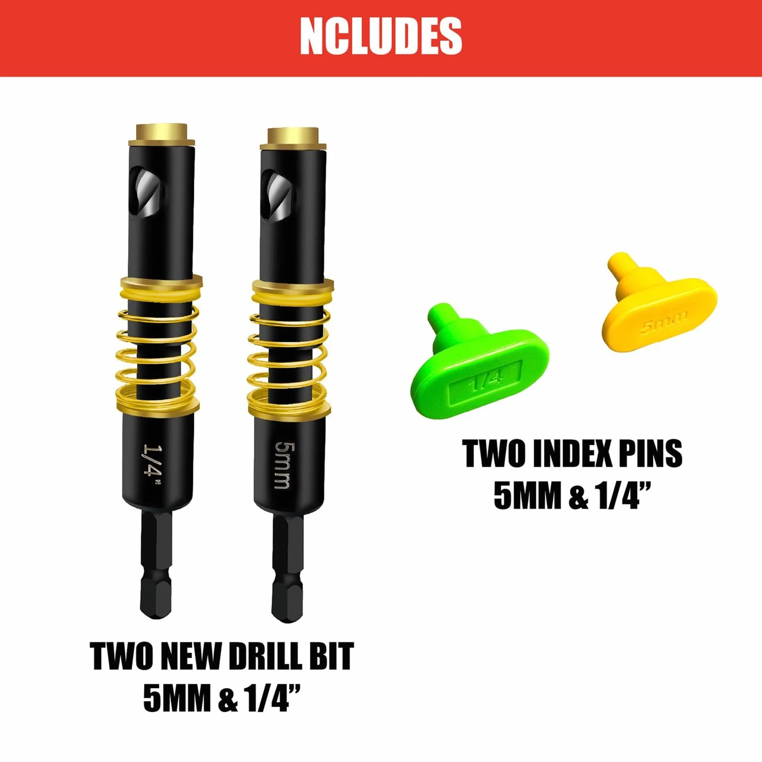 Szablon do Szpilek do Półki 32 mm, Prowadnica Wiertła 1/4" i 5 mm, Narzędzie do Wiercenia w Drewnie
