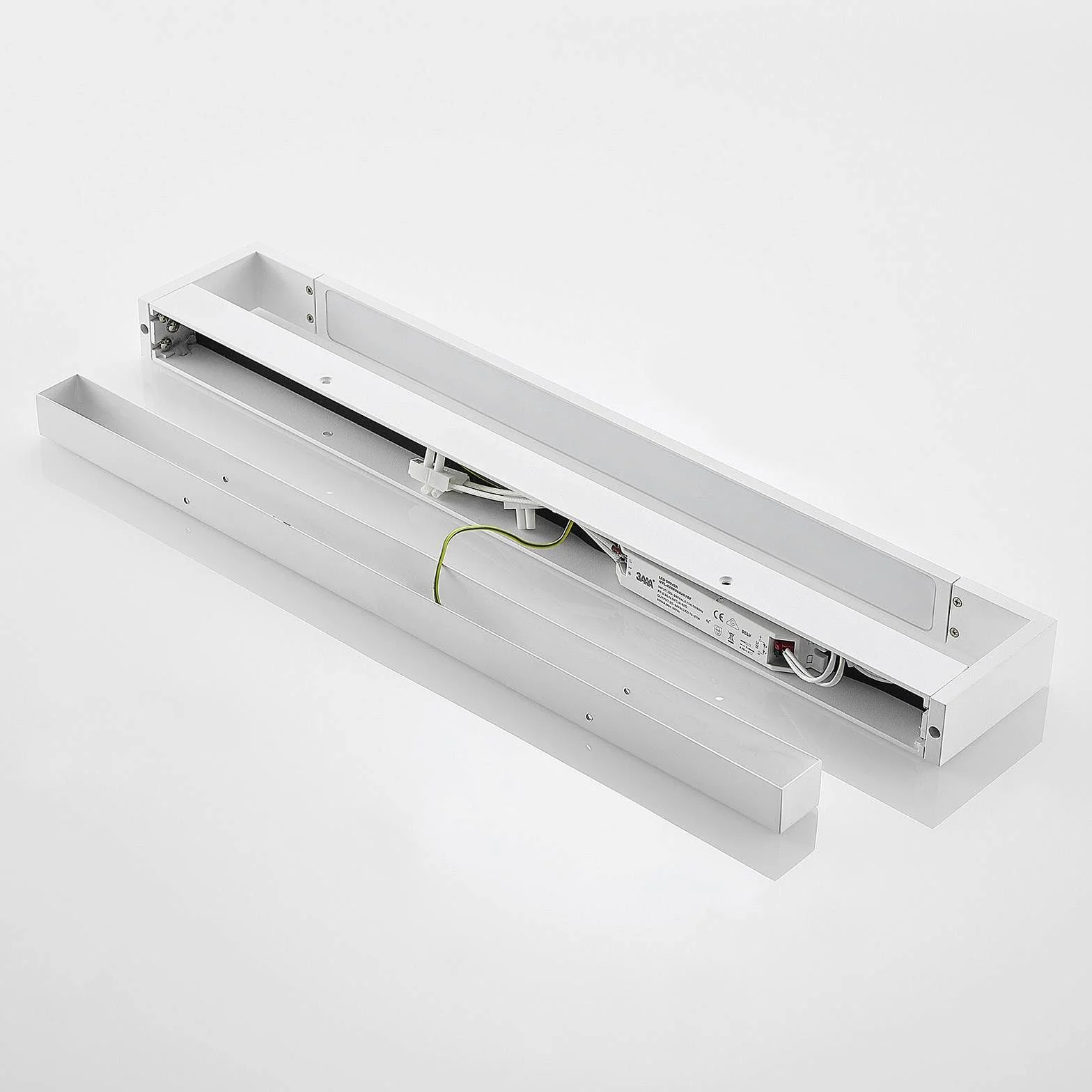 Arcchio kinkiet LED Jora biały opal aluminium nowoczesny do łazienki