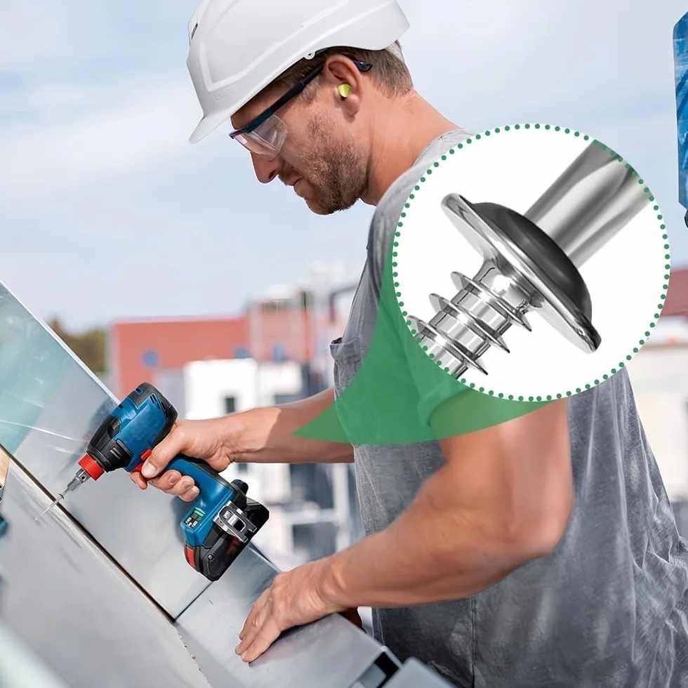 Wkręty blachowe ze stali nierdzewnej M4 x 20 mm A2 V2A Torx pełny gwint 100 sztuk