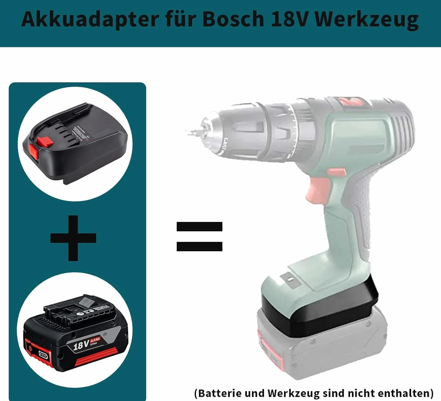 Adapter akumulatora Bosch Professional 18 V 5,0 Ah 2,5 Ah GBA 18 V