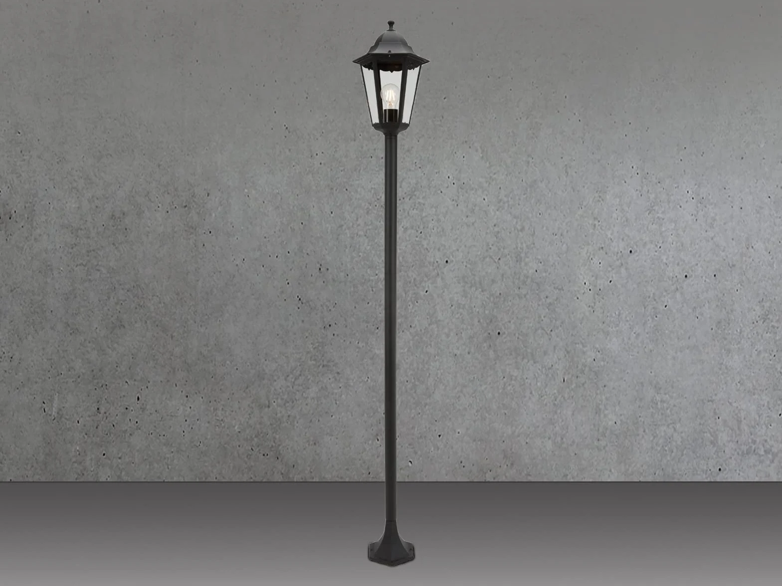Smartwares Klasyczna lampa stojąca 170 cm E27 60 W szkło aluminium