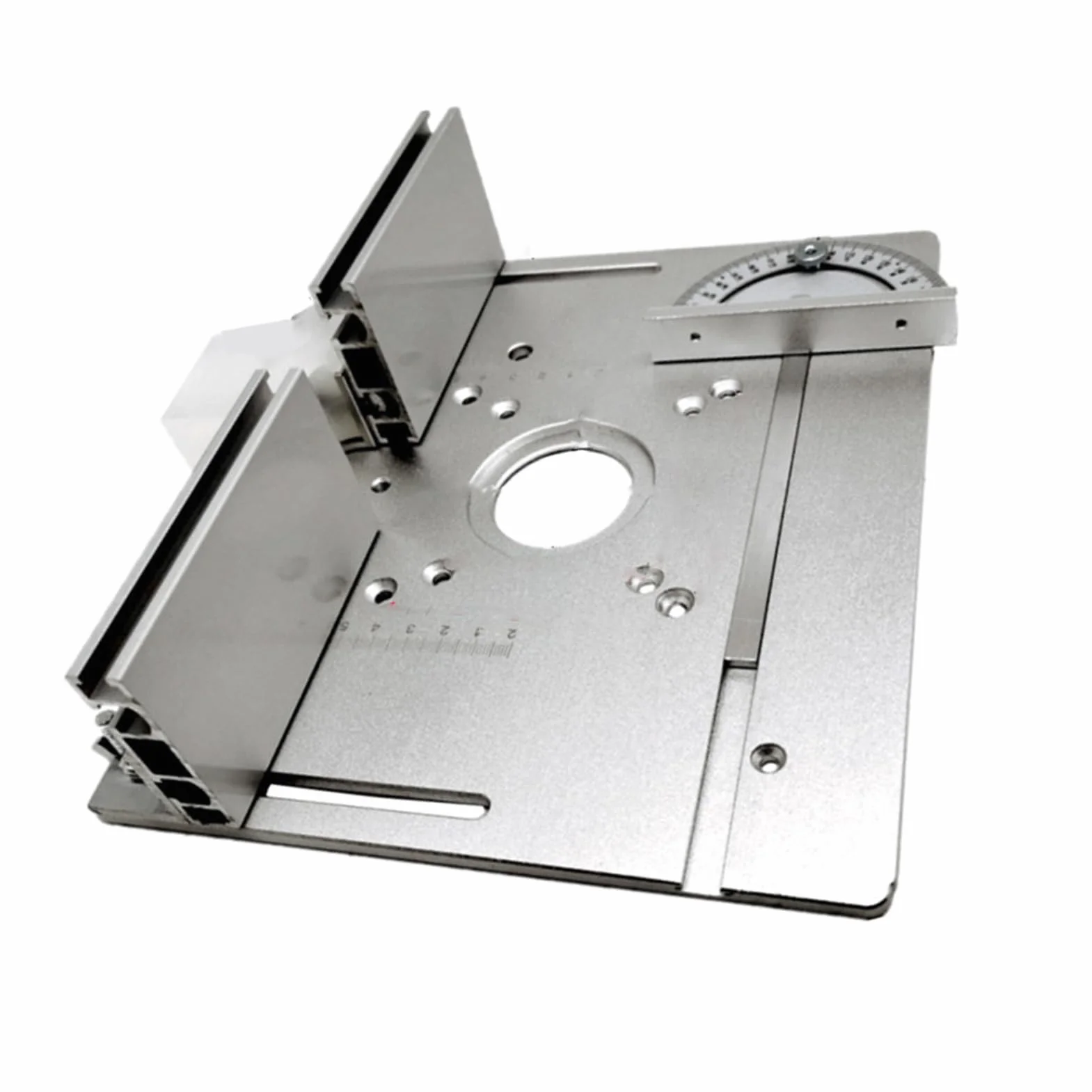 ANGGREK Aluminiowa Płyta Wstawiana do Stołu Frezarskiego Blat Warsztatowy 85x85mm 70x60mm