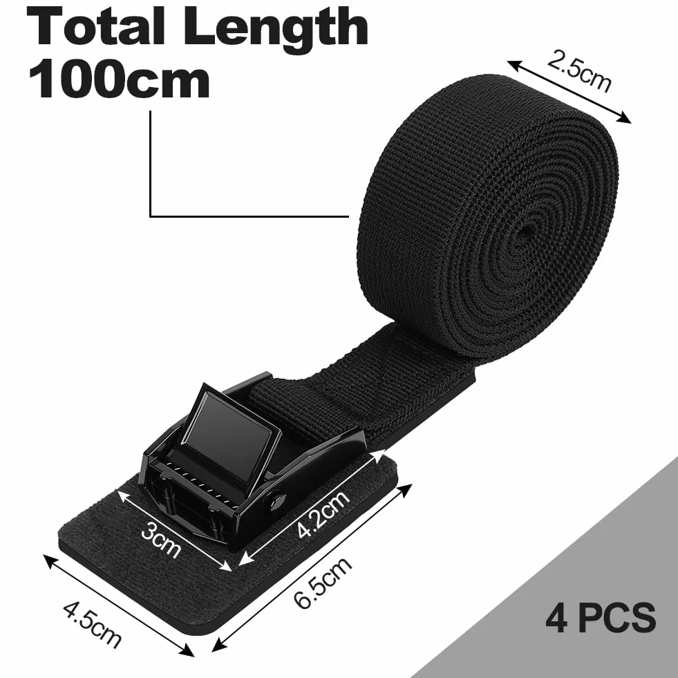 Pasy mocujące z grzechotką 4 sztuki 25 mm x 1 m