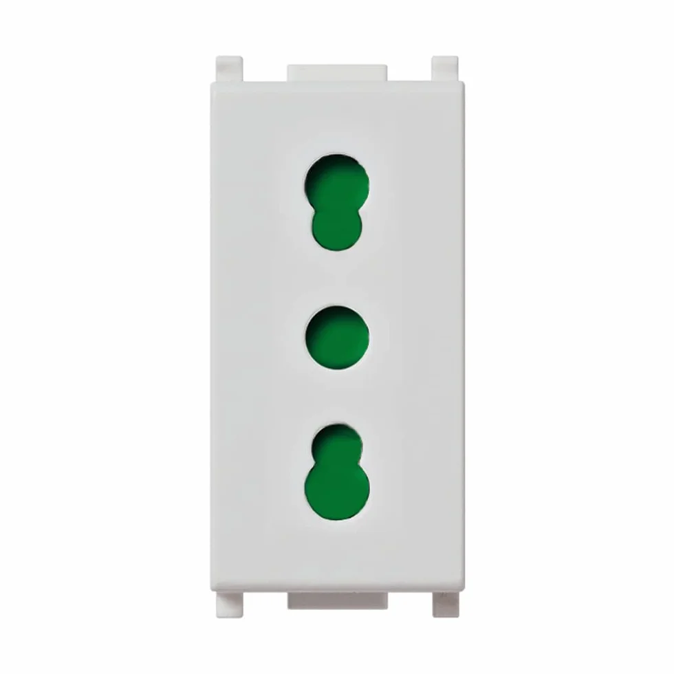 VIMAR Wtyczka 2P+T 16 A srebrna