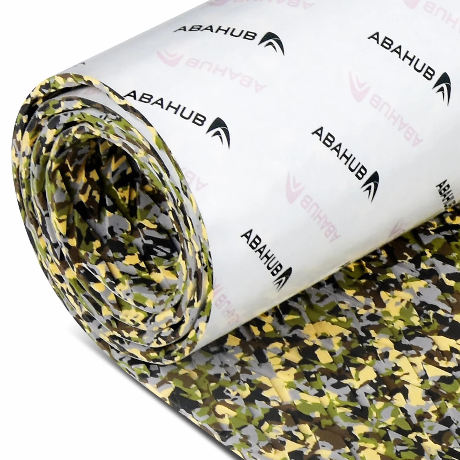 Abahub Okucie do łodzi z pianki EVA, samoprzylepne, podłoga do łodzi, antypoślizgowa, morska mata do pokładu łodzi, do łodzi, jachtów, basenu, 240x40cm, kamuflaż zielony