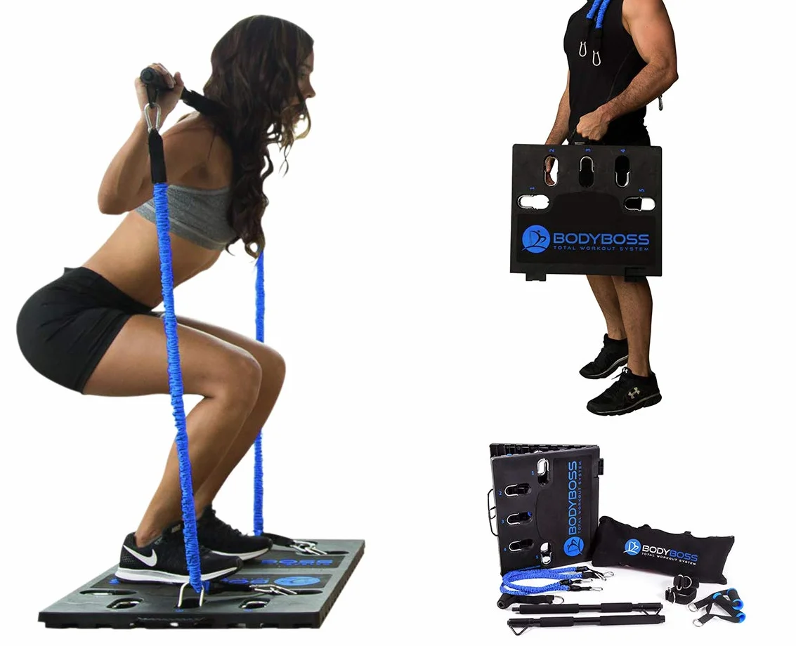 BodyBoss Home Gym 2.0 - W pełni przenośny pakiet ćwiczeń domowych na siłownię