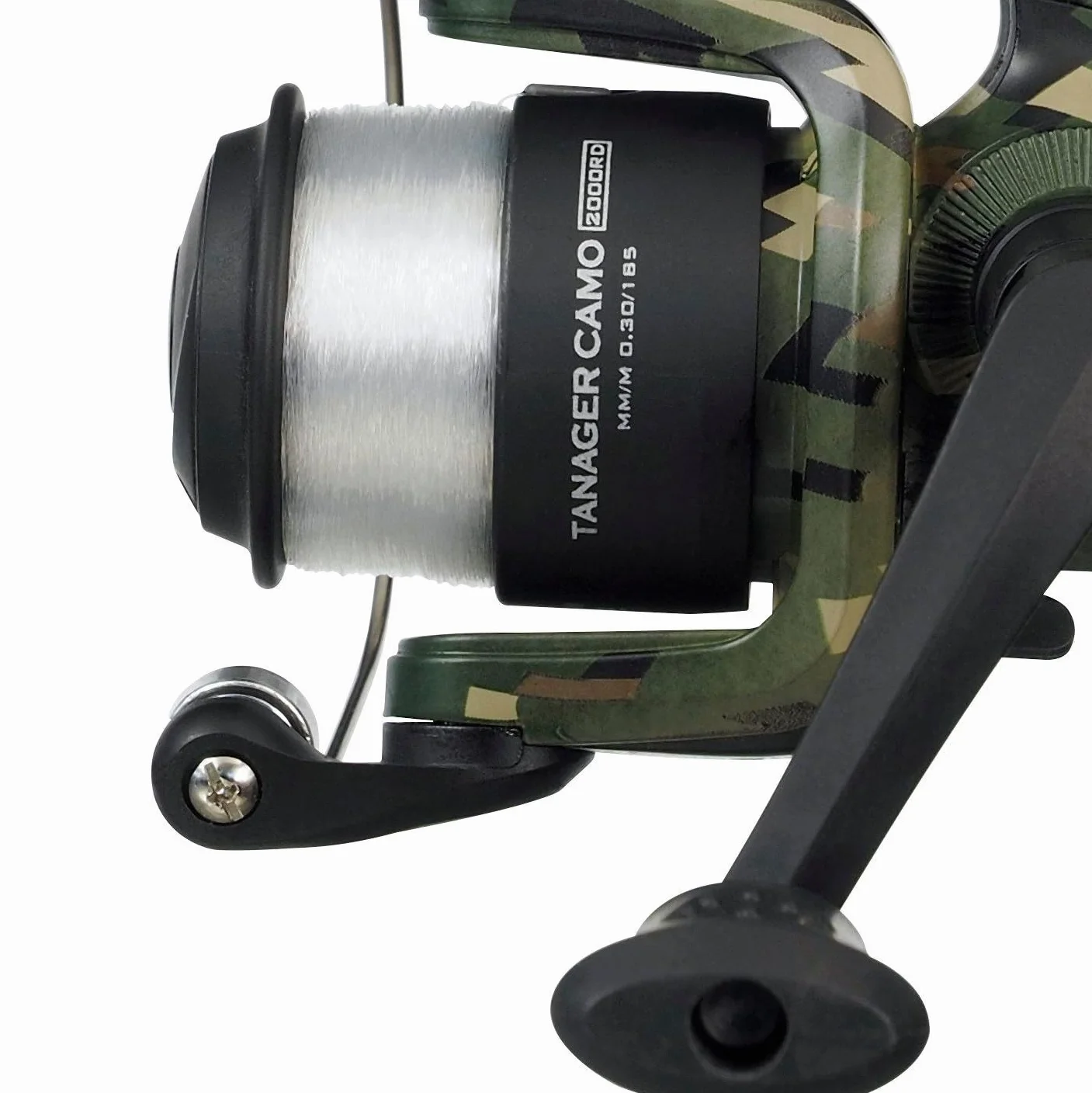 Mitchell Tanager Camo II Tele Spin Combo, teleskopowa wędka i kołowrotek, idealna dla początkujących lub okazjonalnych wędkarzy, drapieżników, szczupaków, sandaczy, zielony moro, 2,4 m, 10-30 g