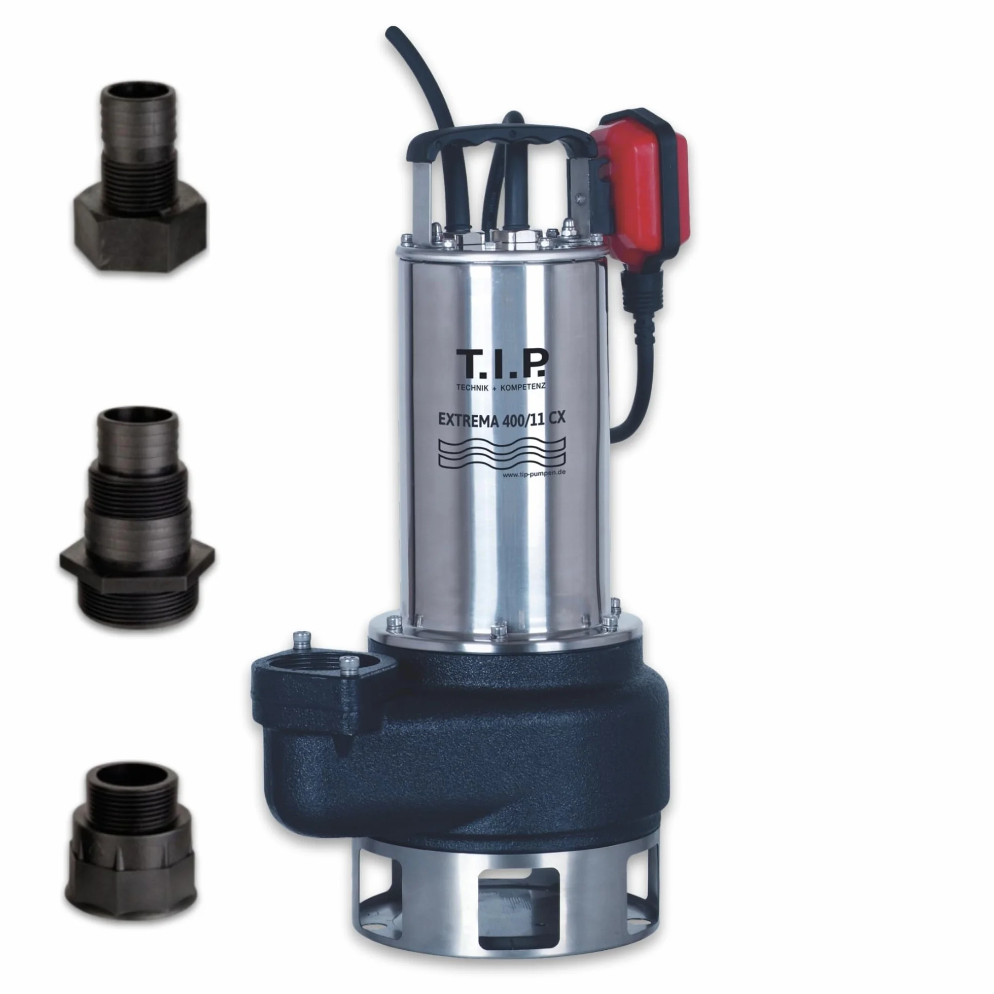 T.I.P. Extrema 400/11 CX Pompa zatapialna do wody brudnej 24 000 l/h stal nierdzewna
