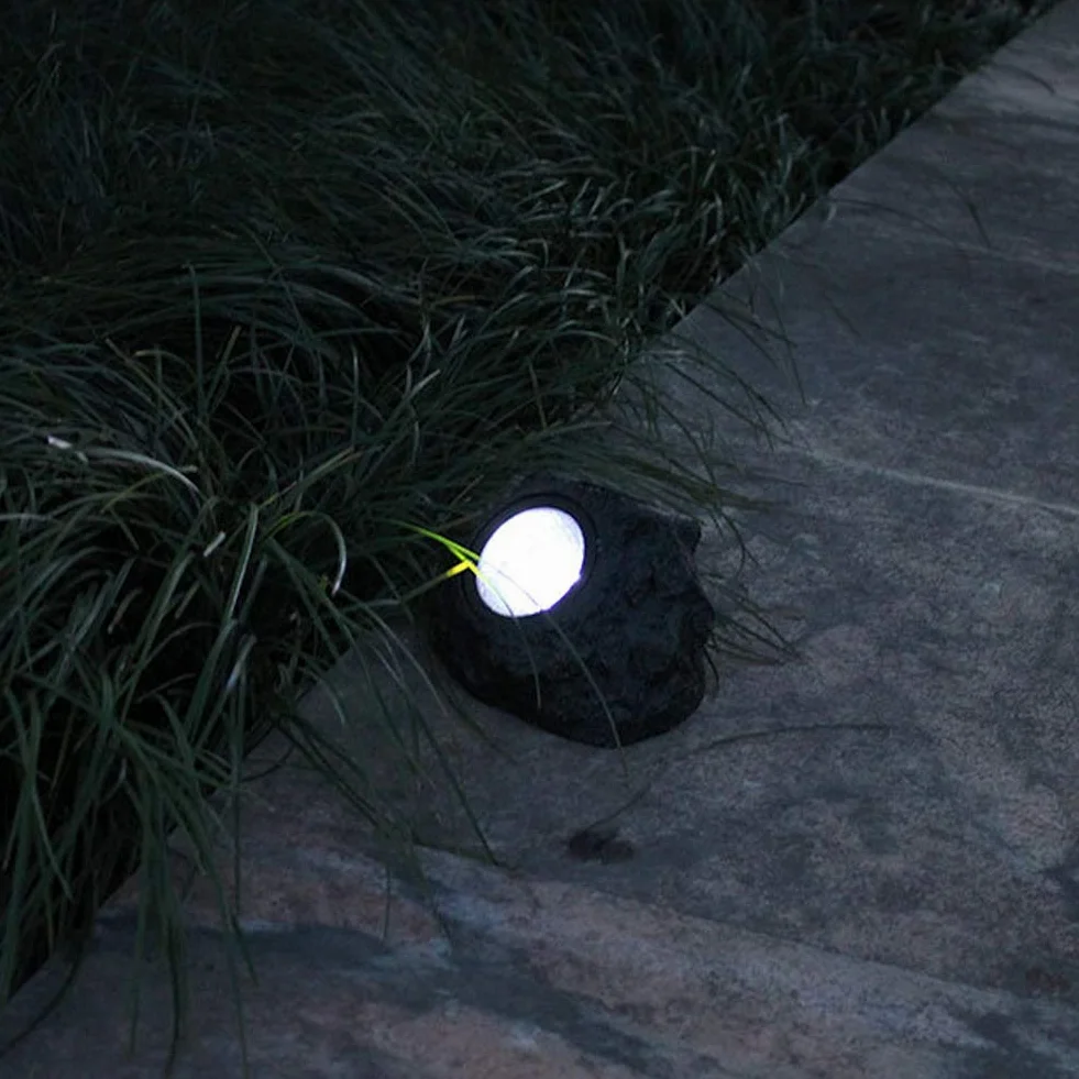 Solar Rock Lights Outdoor, Glow in the Dark Rocks 12x15cm Lights Dekoracyjne, Słoneczne światła Skalne dla ścieżek, Chodniki, Podwórki, Krajobrazy, Patio