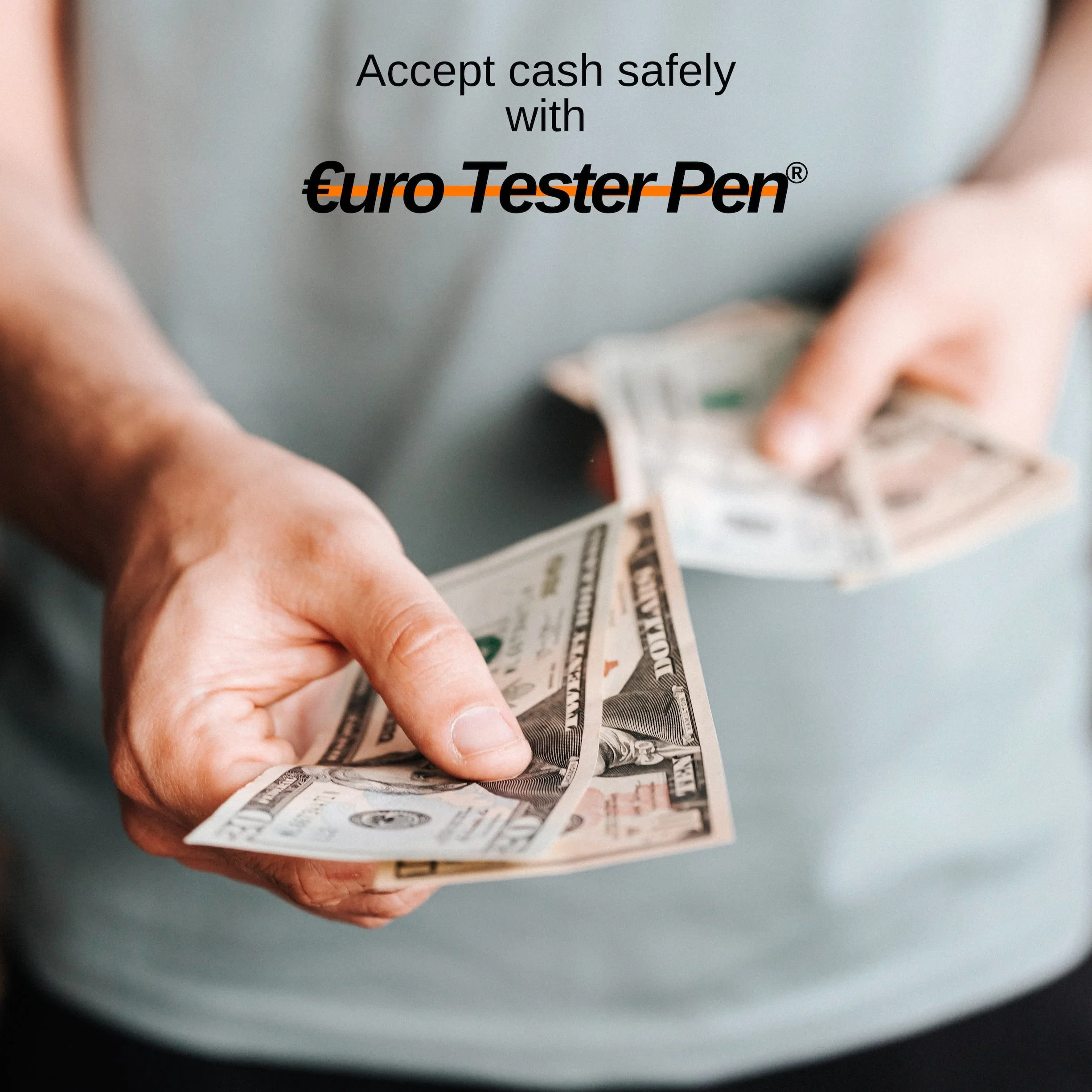 Euro Tester Pen XL - Profesjonalny detektor fałszywych banknotów, weryfikuje euro dolary funty, Wyprodukowano we Włoszech