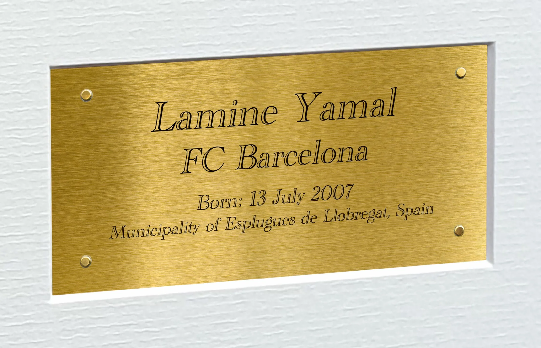 Kitbags & Lockers 12x8 A4 podpisany Lamine Jamal Barcelona Hiszpania z autografem podpisany podpis zdjęcie zdjęcie ramka piłka nożna piłka nożna plakat prezent G