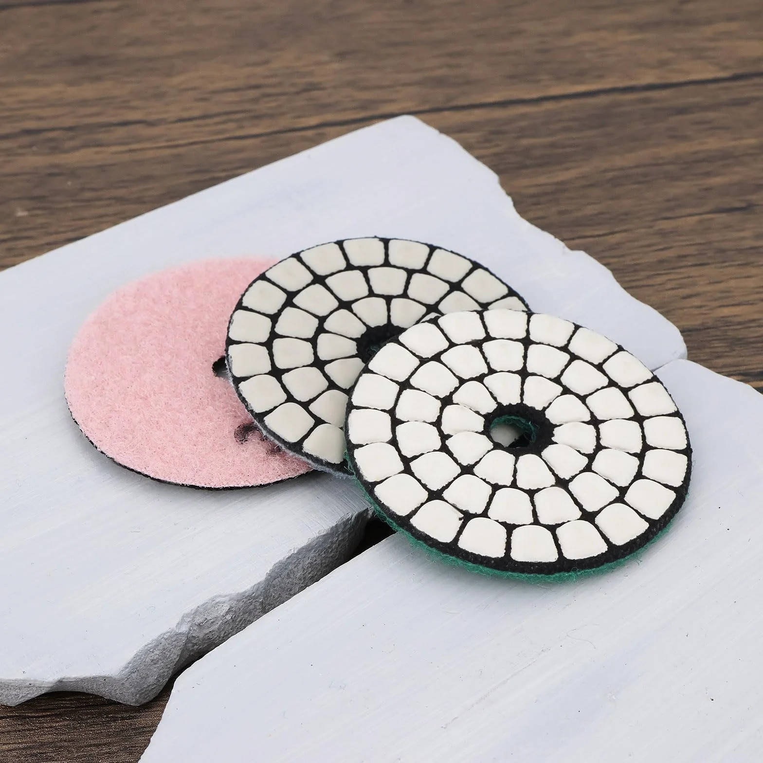 Suche diamentowe podkładki polerskie 55 mm 50# 200# 400# 800# 1500# 3000# do granitu kamienia