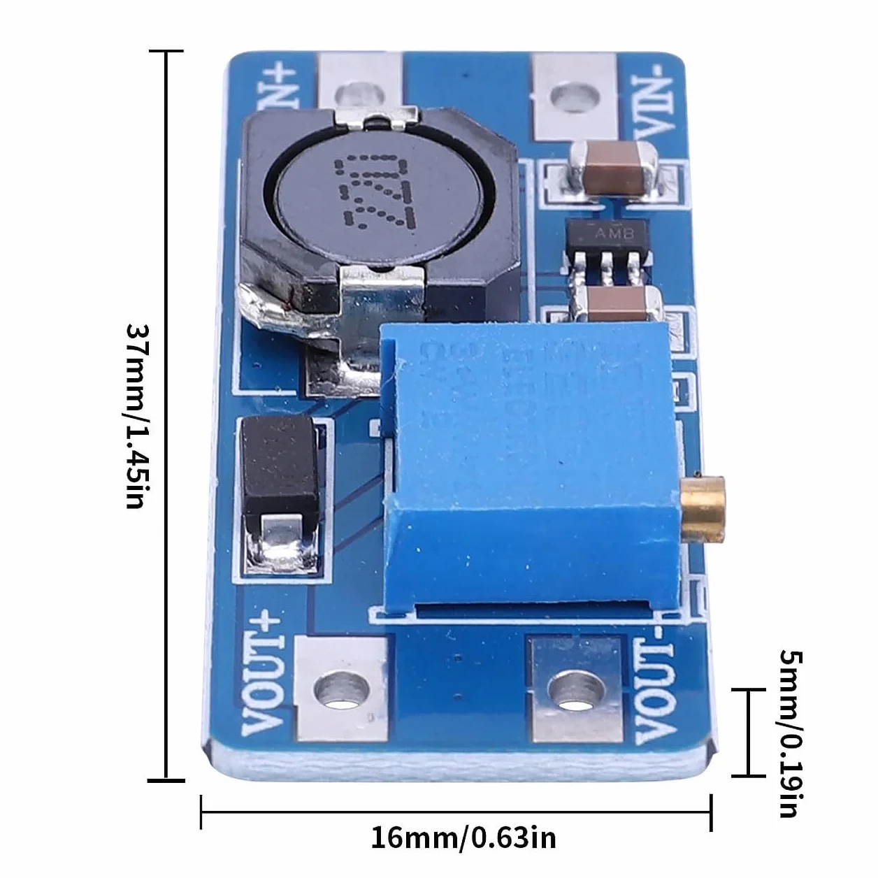 Konwerter DC-DC MT3608 Step-Up 2–24 V In 2–28 V 2 A Moduł Zasilania