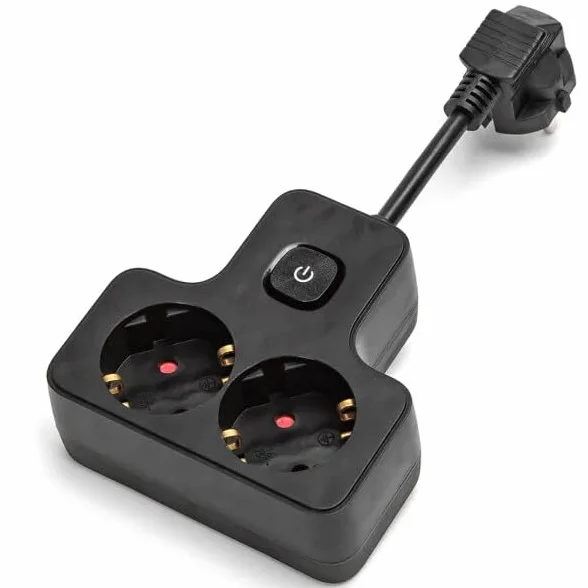 Wtyczka 2-drożny niemiecki wtyk kabel 5 cm do połączeń elektrycznych