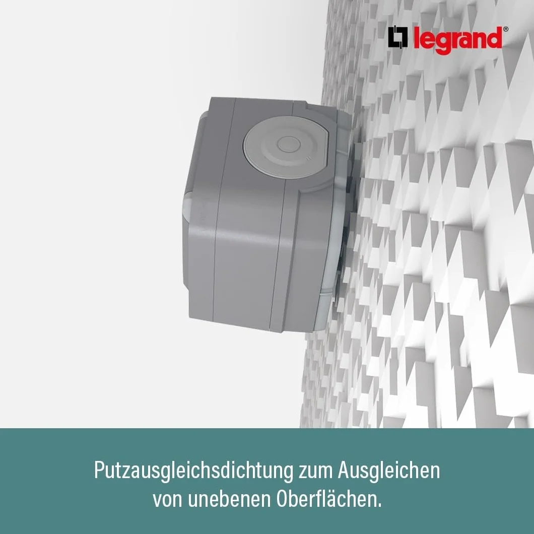 LEGRAND Plexo New 2-krotne gniazdko ze stykiem ochronnym Schuko 250V 16A IP55