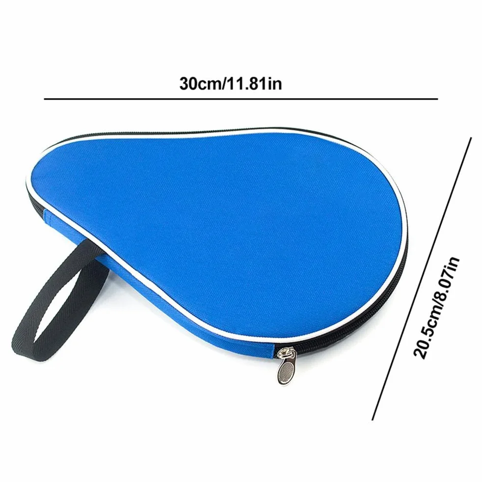 Torba do noszenia z wiosłami do pingponga, torba na rakietę tenisa stołowego z kieszenią na piłkę, wodoodporna wyściółka wewnętrzna ping pong osłona chroniąca przed nietoperzem