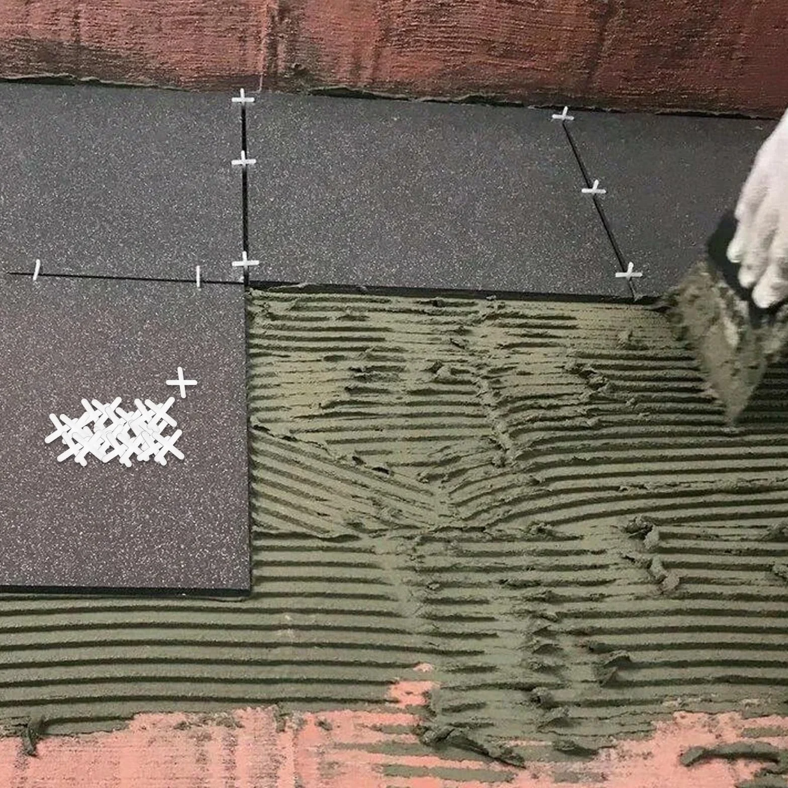 Yuanchu 500 sztuk krzyżówek do płytek, 3 mm, PCW, białe