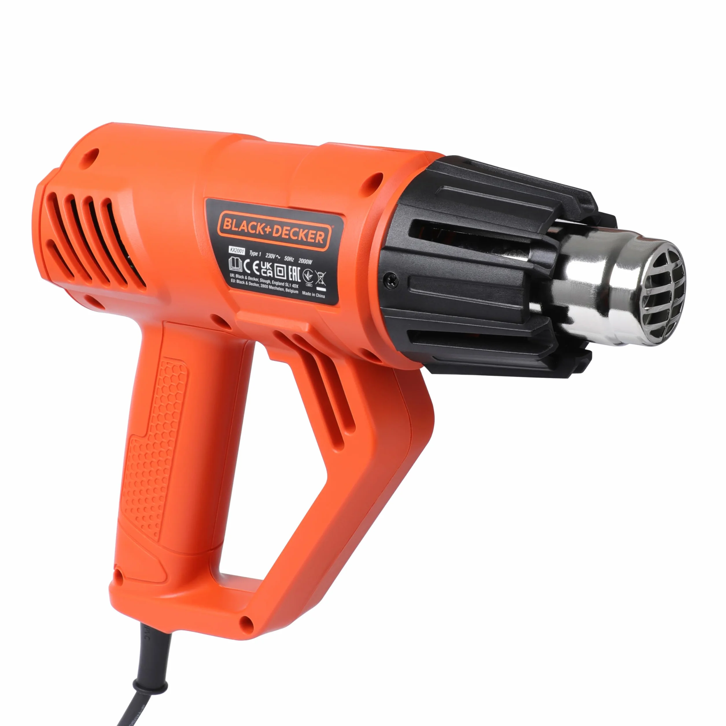 BLACK & DECKER Wytrzymały Decapador térmico 2000W, temperatura 50-450/90-600°C, 5 akcesoriów