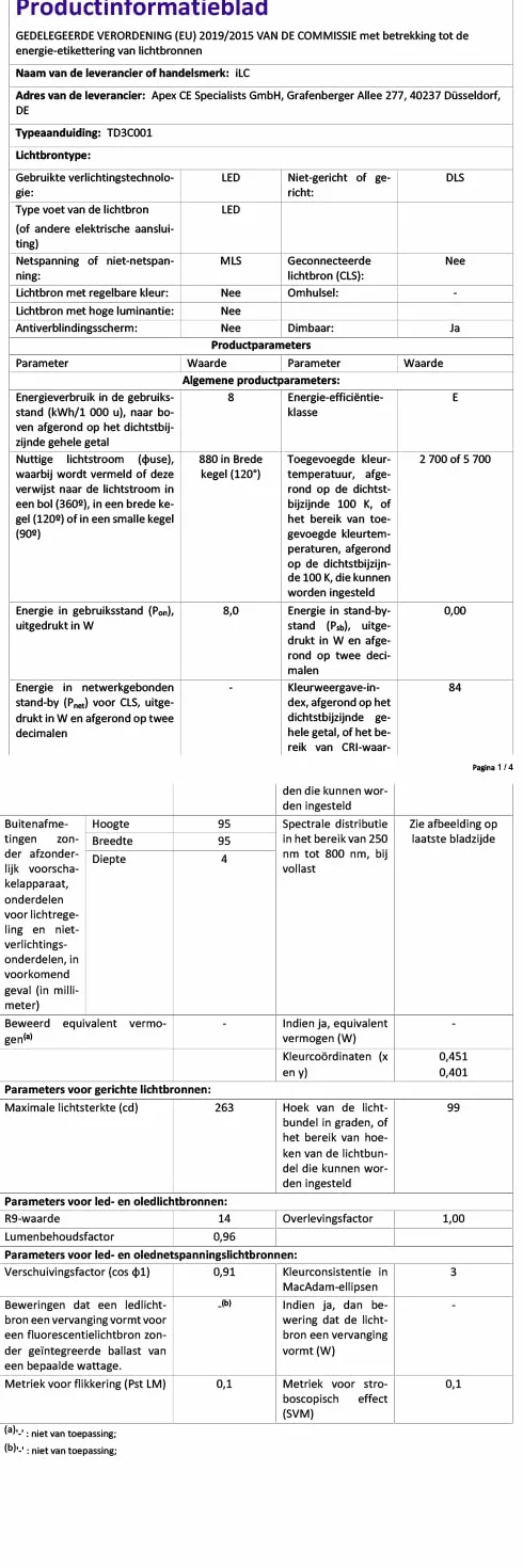 Reflektor LED do wbudowania 8W RGBW z pilotem IP44 okrągły punkt sufitowy ciepła biel 2700K ściemnialna 4 sztuki